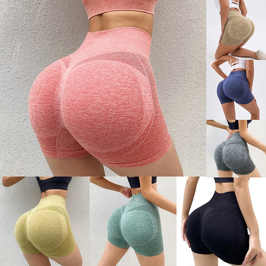 New Arrival High Waist Push Up Sports Shorts Women Fitness Gym Yoga Cycling Jogging Running Workout Leggings Apparel