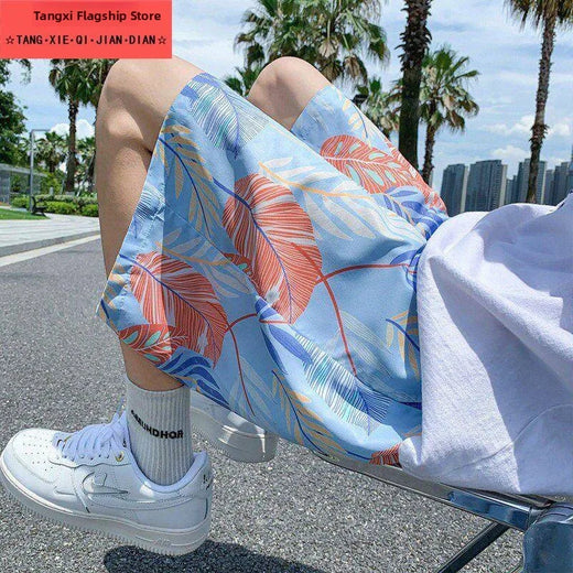 Men's Quick Dry Lightweight Loose Fit Summer Beach Shorts Casual Home Sleepwear Outdoor Wearable Trendy Boxer Briefs