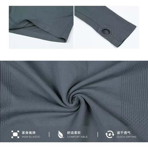 Women Slim Fit Long Sleeve Sports T Shirt Breathable Quick Dry Moisture Wicking Top For Running Gym Fitness Yoga Workout