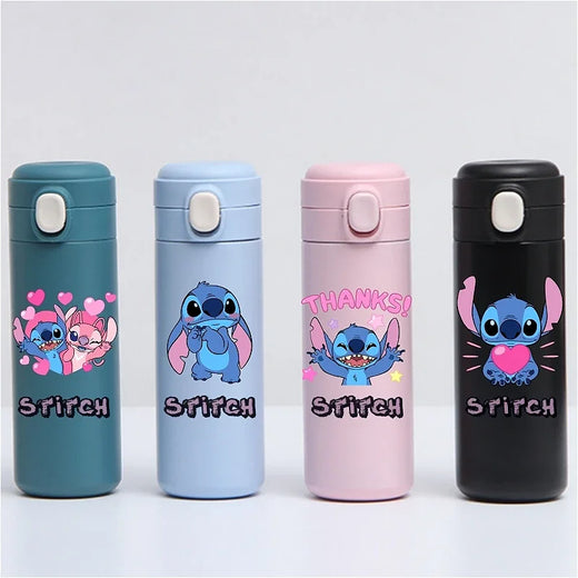 New 420ml Stitch Thermal Cup Portable Large Capacity Outdoor Sports Water Bottle Drinking Vacuum Cup 304 Stainless Water Bottle