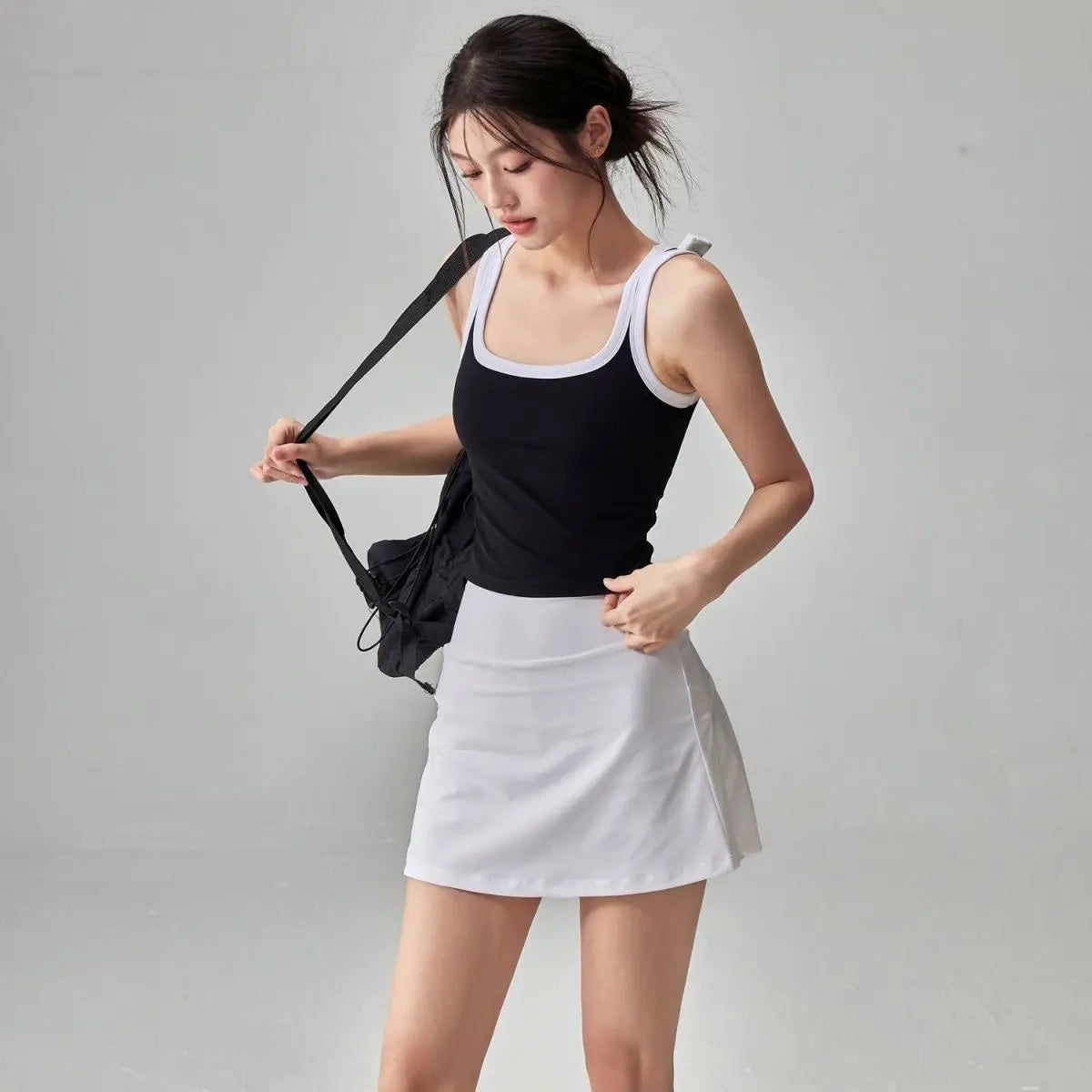2pcs New Yoga Set Straps Sports Bra Fashion Breathable Yoga skrit With Pocket Gym Women Sports Set Athletic Wear Fitness Set