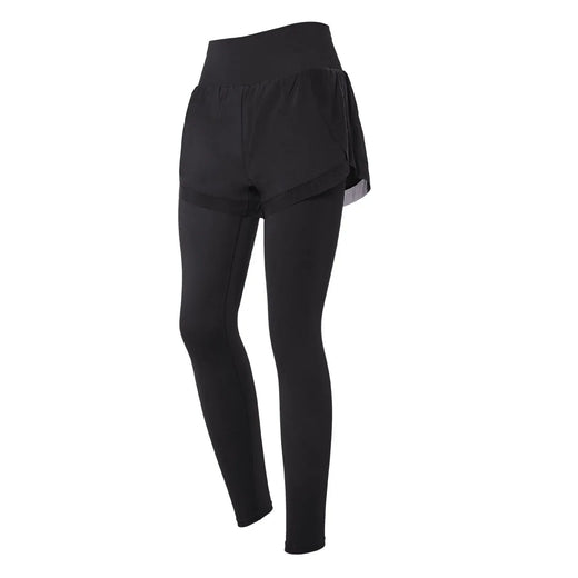 Women Fitness Workout Tights Vansydical 2 in 1 Mesh Yoga Pants Femme High Waist Running Leggings