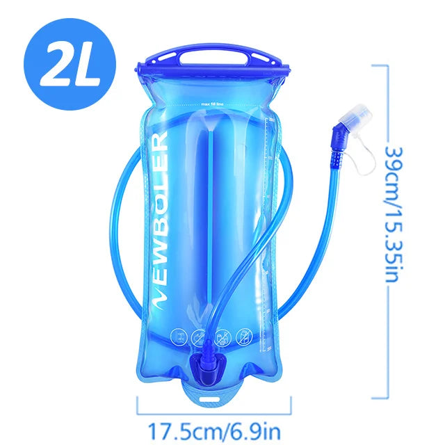 NEWBOLER Outdoor Trail Running Ultralight Backpack Run Hydration Vest Breathable Marathon Running Backpack Water Bottle 2L 500ML