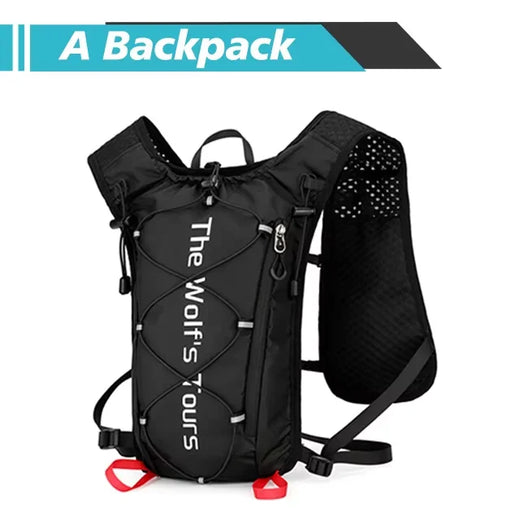 NEWBOLER Outdoor Trail Running Ultralight Backpack Run Hydration Vest Breathable Marathon Running Backpack Water Bottle 2L 500ML