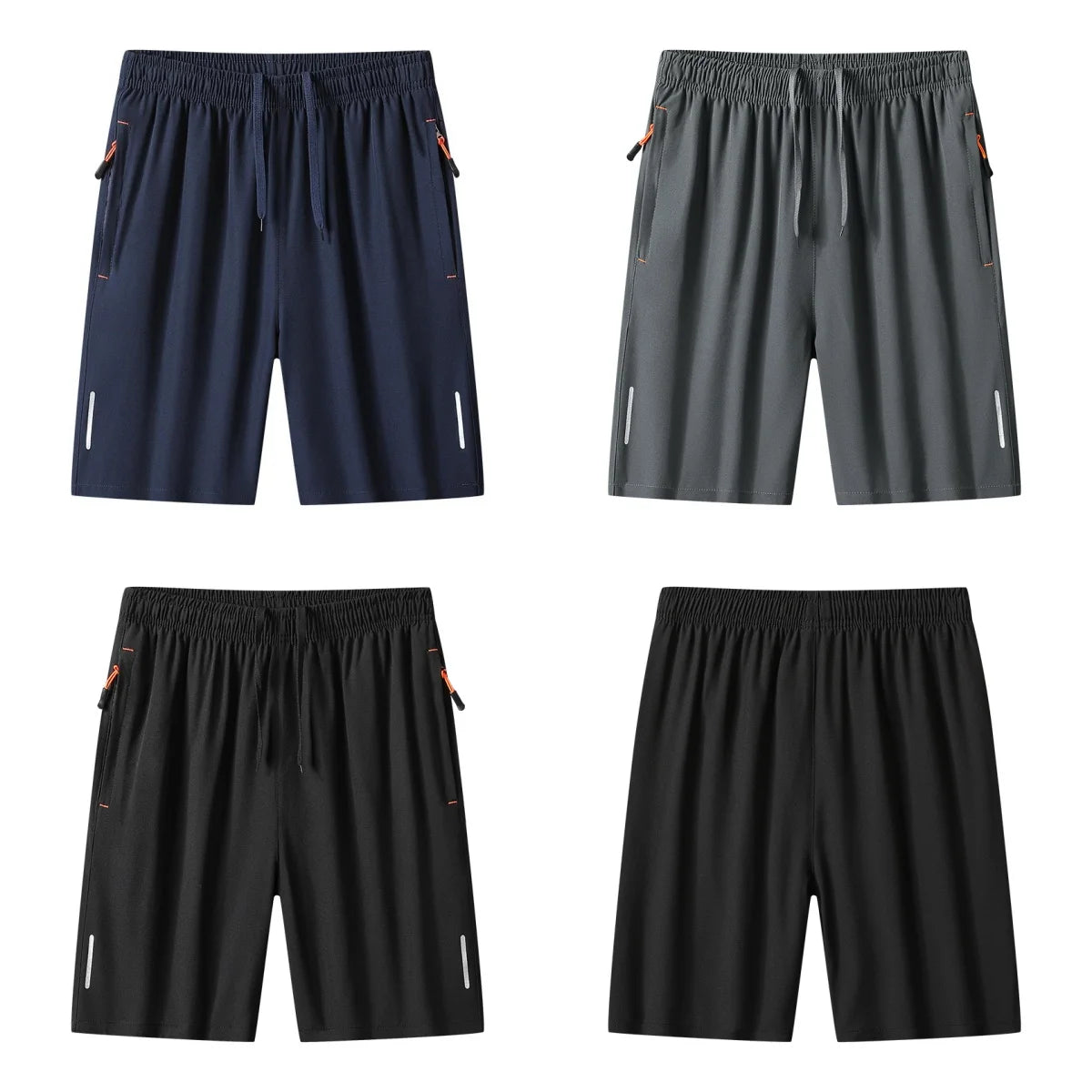 Summer Daily Outdoor Sports Casual Breathable Quick Drying Shorts for Men's Summer Fashion Trend Ice Silk Knee Length Shorts