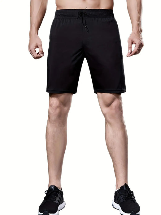 Men's Knee-Length Quick-Dry Running Shorts, Summer Loose Fit, 1 Pack