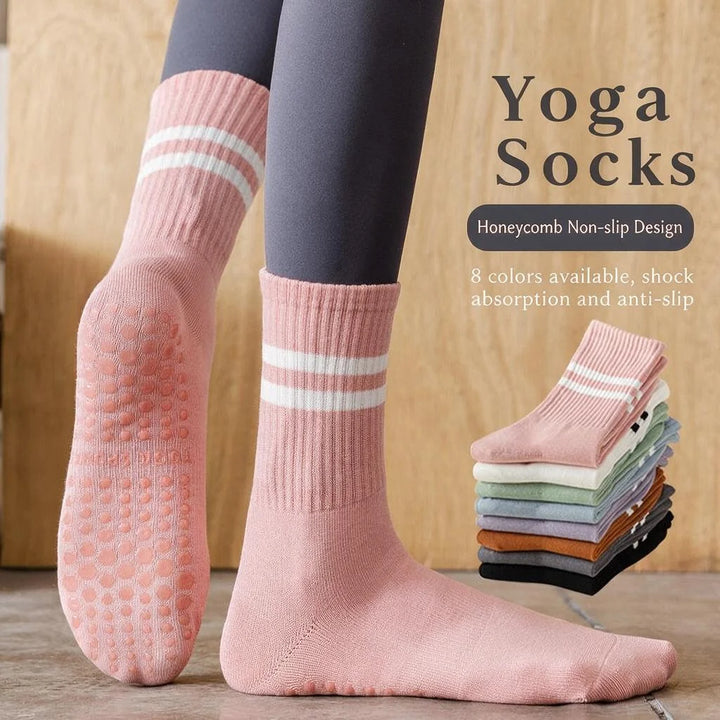 Yoga socks with shark pants, anti slip professional women&