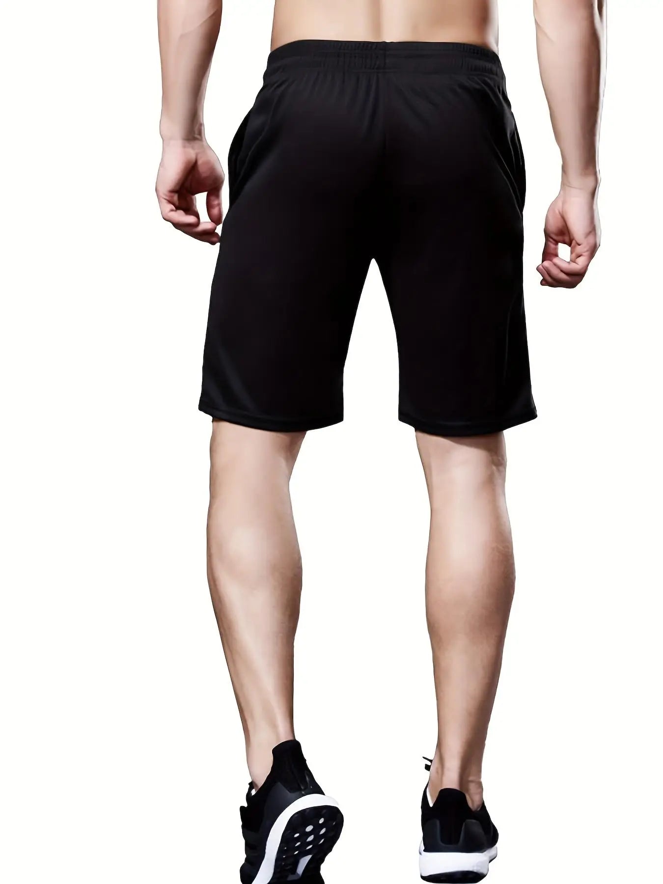 Men's Knee-Length Quick-Dry Running Shorts, Summer Loose Fit, 1 Pack