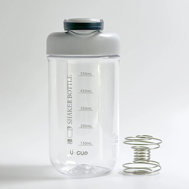Portable Protein Powder Shaker Cup with Measurements, Leak-proof Sports Water Bottle, Fitness Shake Blender