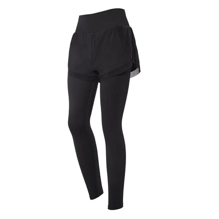 Women Fitness Workout Tights Vansydical 2 in 1 Mesh Yoga Pants Femme High Waist Running Leggings