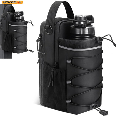 Portable Magnetic Water Bottle Crossbody Sling Bag For Men Women Outdoor Fitness Workout Gym Accessories Storage Pouch Holder