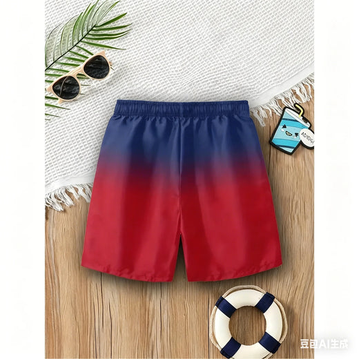 2026 Summer Adults Kids Yamal Gradient 3D Print Beach Shorts, Quick Dry Casual Sports Shorts For Football Fans
