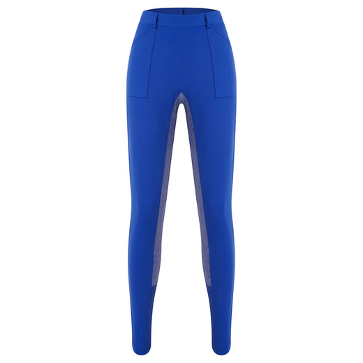 Womens Horse Riding Pants Full Seat Silicone Non-slip Equestrian Breeches Sports Schooling Tights Stretchy Leggings with Pockets