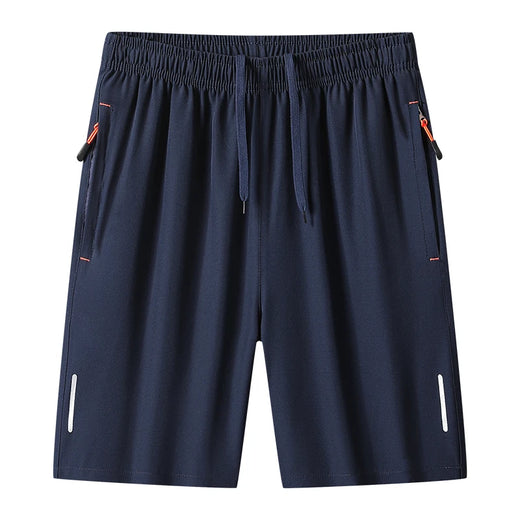 Summer Daily Outdoor Sports Casual Breathable Quick Drying Shorts for Men's Summer Fashion Trend Ice Silk Knee Length Shorts