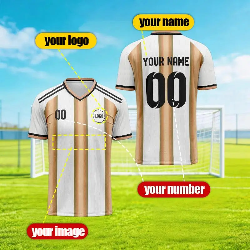 Argentina 2026 Personalized Custom Names and Numbers Stylish Appearance Adult and Children&