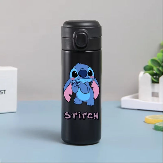 New 420ml Stitch Thermal Cup Portable Large Capacity Outdoor Sports Water Bottle Drinking Vacuum Cup 304 Stainless Water Bottle
