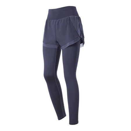 Women Fitness Workout Tights Vansydical 2 in 1 Mesh Yoga Pants Femme High Waist Running Leggings