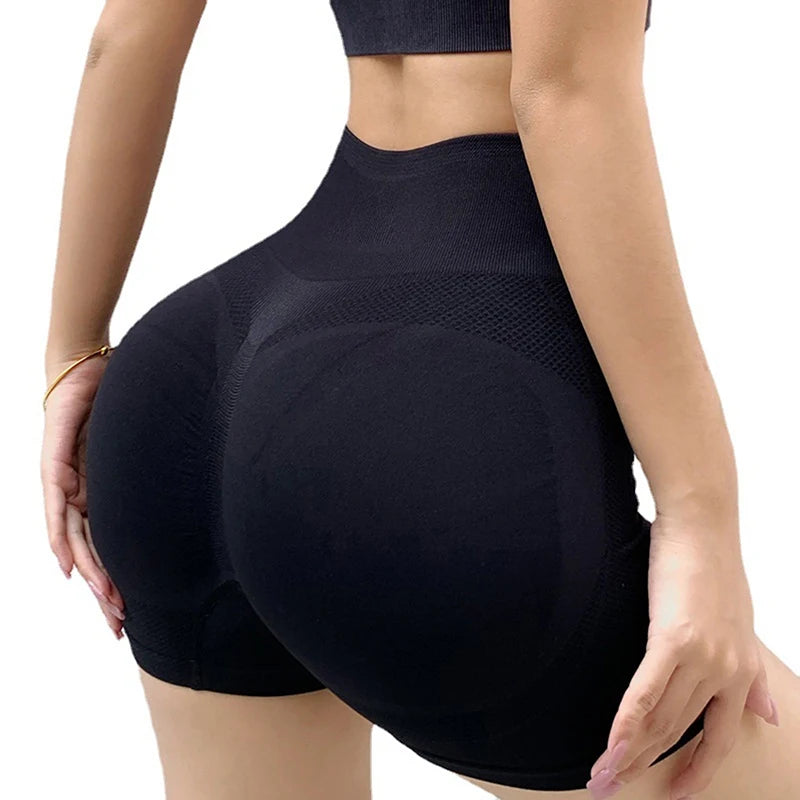New Arrival High Waist Push Up Sports Shorts Women Fitness Gym Yoga Cycling Jogging Running Workout Leggings Apparel