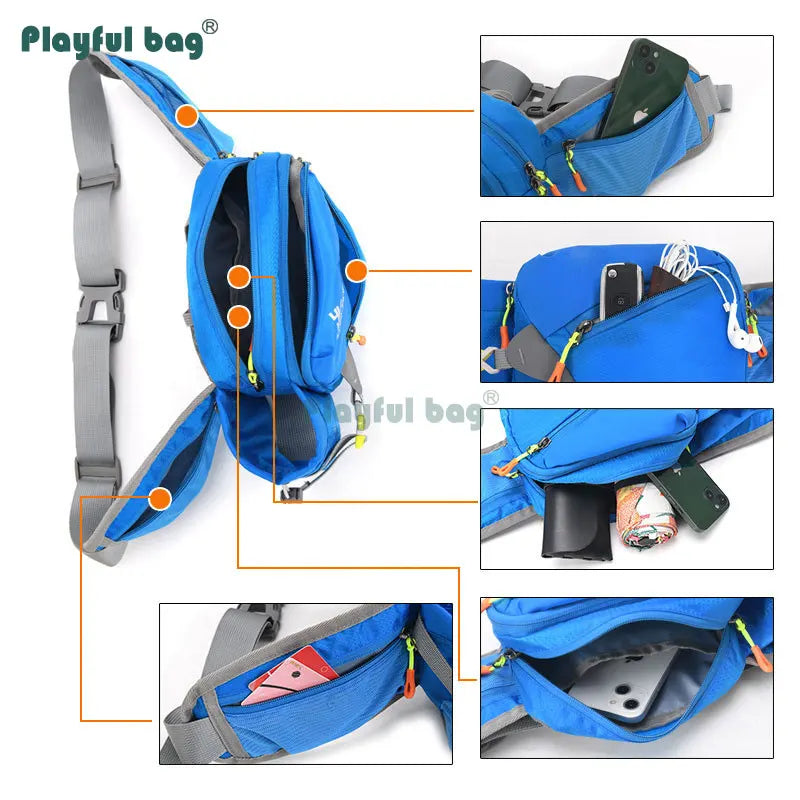 Sports Water Bottle Waist Pack Running Hydration Belt Bag Mobile Phone Key Fanny Pack Outdoor Cycling Pouch AVA192