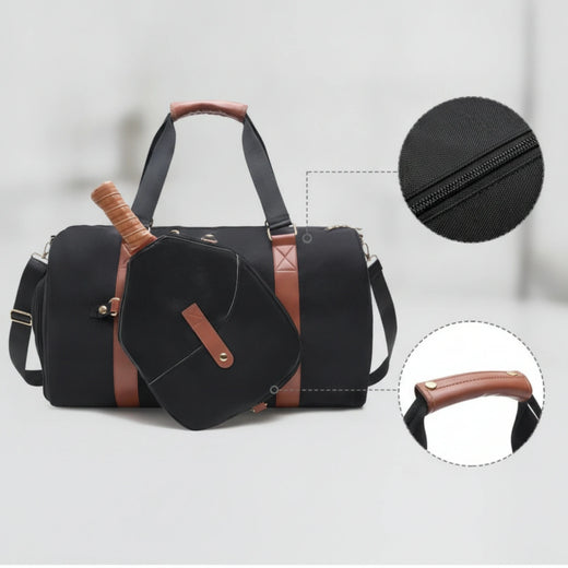 Pickleball Bag with Paddle Cover Spacious Pickleball Duffel Bag Detachable Adjustable for Tennis Players