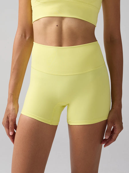 Briarwooda Women High Waist 3 Inch Yoga Shorts Butt Lift Quick Dry Cycling Running Gym Fitness Sports Shorts