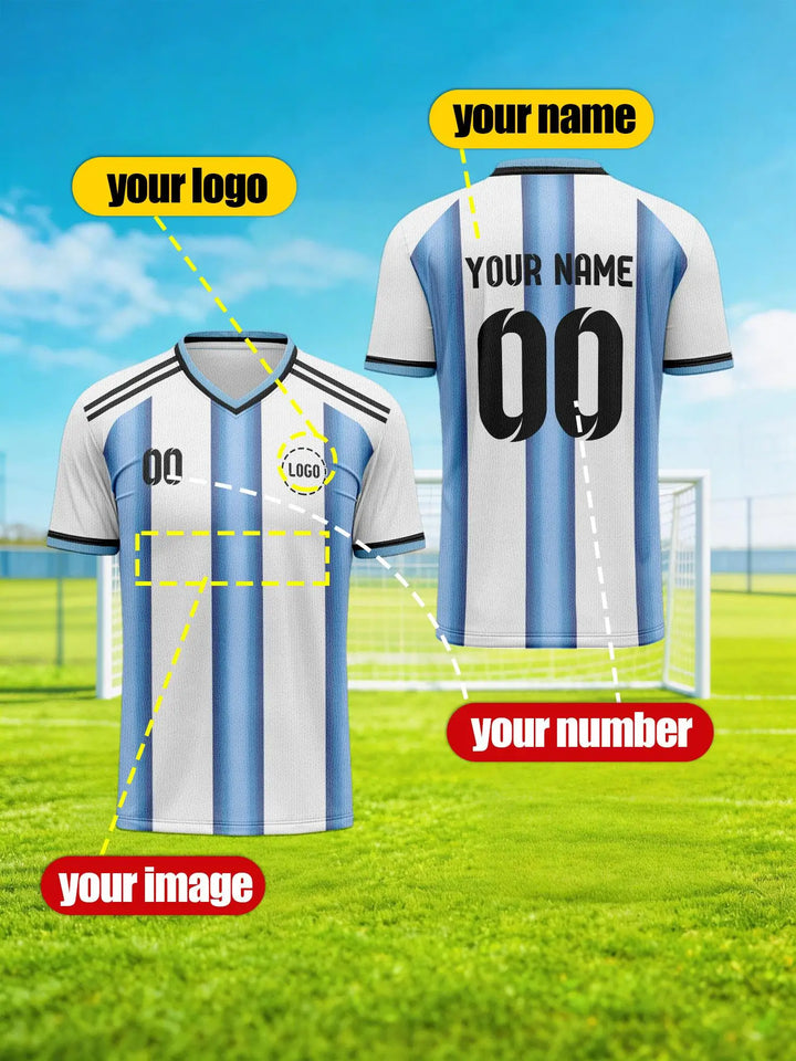 Argentina 2026 Personalized Custom Names and Numbers Stylish Appearance Adult and Children&