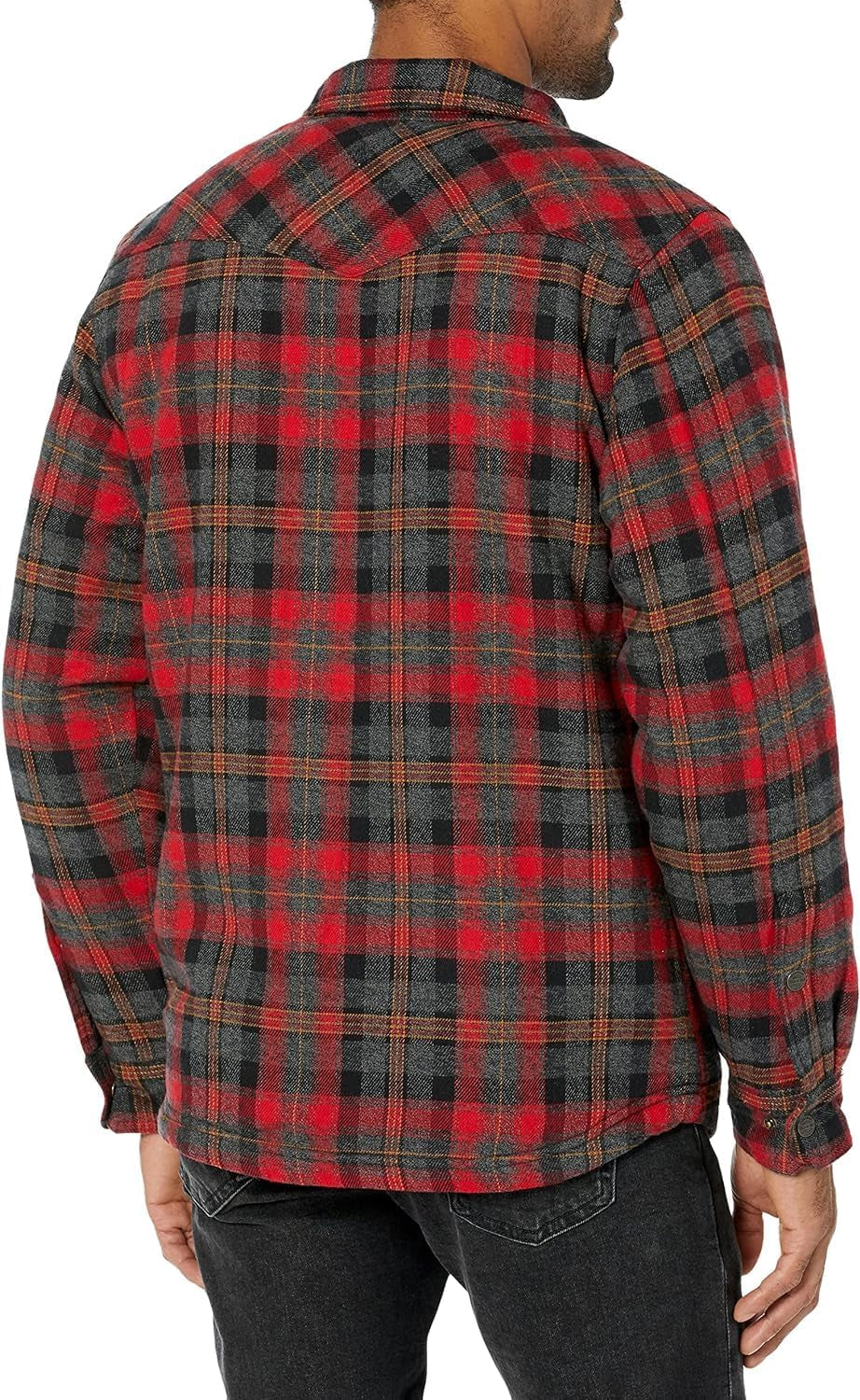 Men'S Tough as Buck Sherpa Lined Flannel Shirt Jacket