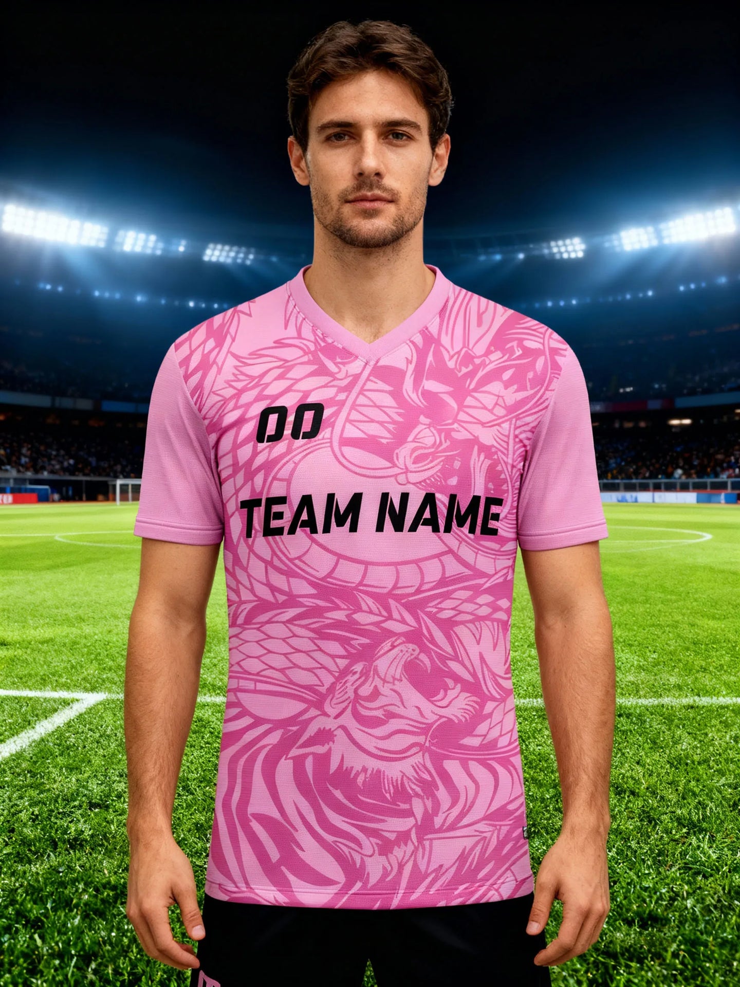 Custom Soccer Jersey With Custom Image, Number And Name, mesh ventilated sweat proof training wear