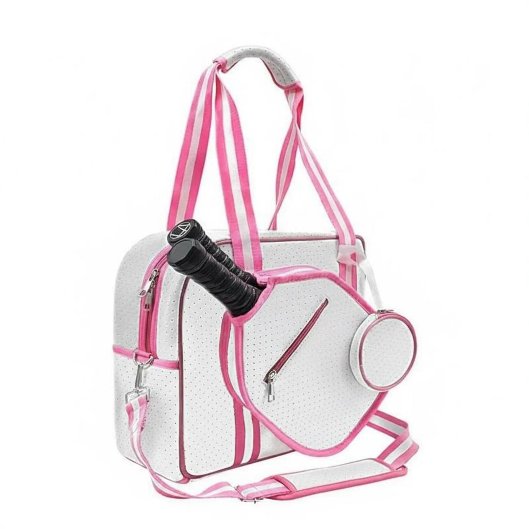 Pickleball Paddle Holder Bag Breathable Large Capacity Pickleball Bag Crossbody Sports Tote Adjustable Shoulder Strap Waterproof