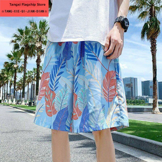 Men's Quick Dry Lightweight Loose Fit Summer Beach Shorts Casual Home Sleepwear Outdoor Wearable Trendy Boxer Briefs