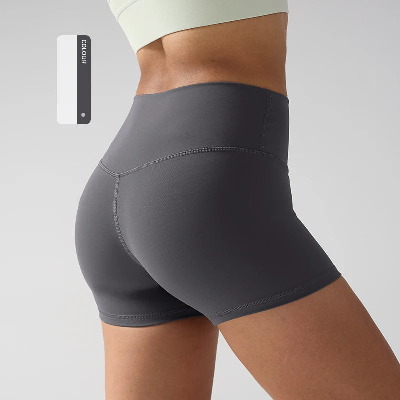 Briarwooda Women High Waist 3 Inch Yoga Shorts Butt Lift Quick Dry Cycling Running Gym Fitness Sports Shorts