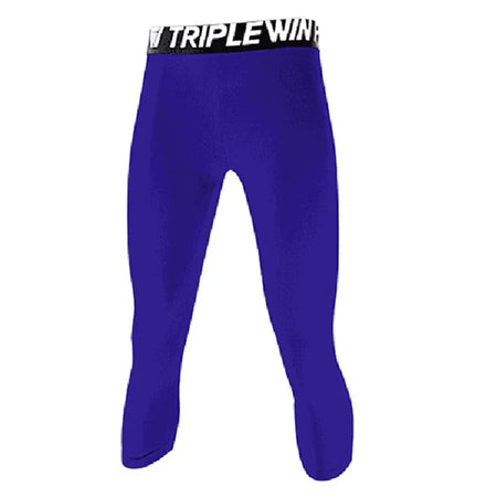 Men GYM Capri Running Tights Pants Kid Children Basketball Football Soccer Fitness Exercise Sport 3/4 Cropped Legging Shorts J12