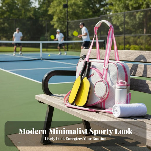 Pickleball Paddle Holder Bag Breathable Large Capacity Pickleball Bag Crossbody Sports Tote Adjustable Shoulder Strap Waterproof