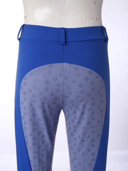 Womens Horse Riding Pants Full Seat Silicone Non-slip Equestrian Breeches Sports Schooling Tights Stretchy Leggings with Pockets