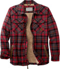 Men'S Tough as Buck Sherpa Lined Flannel Shirt Jacket