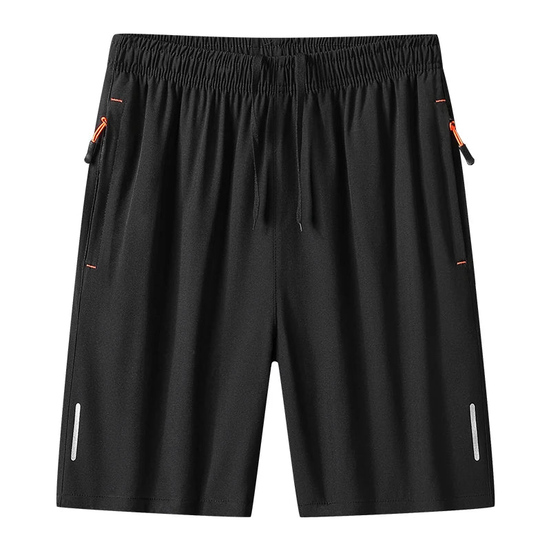 Summer Daily Outdoor Sports Casual Breathable Quick Drying Shorts for Men's Summer Fashion Trend Ice Silk Knee Length Shorts