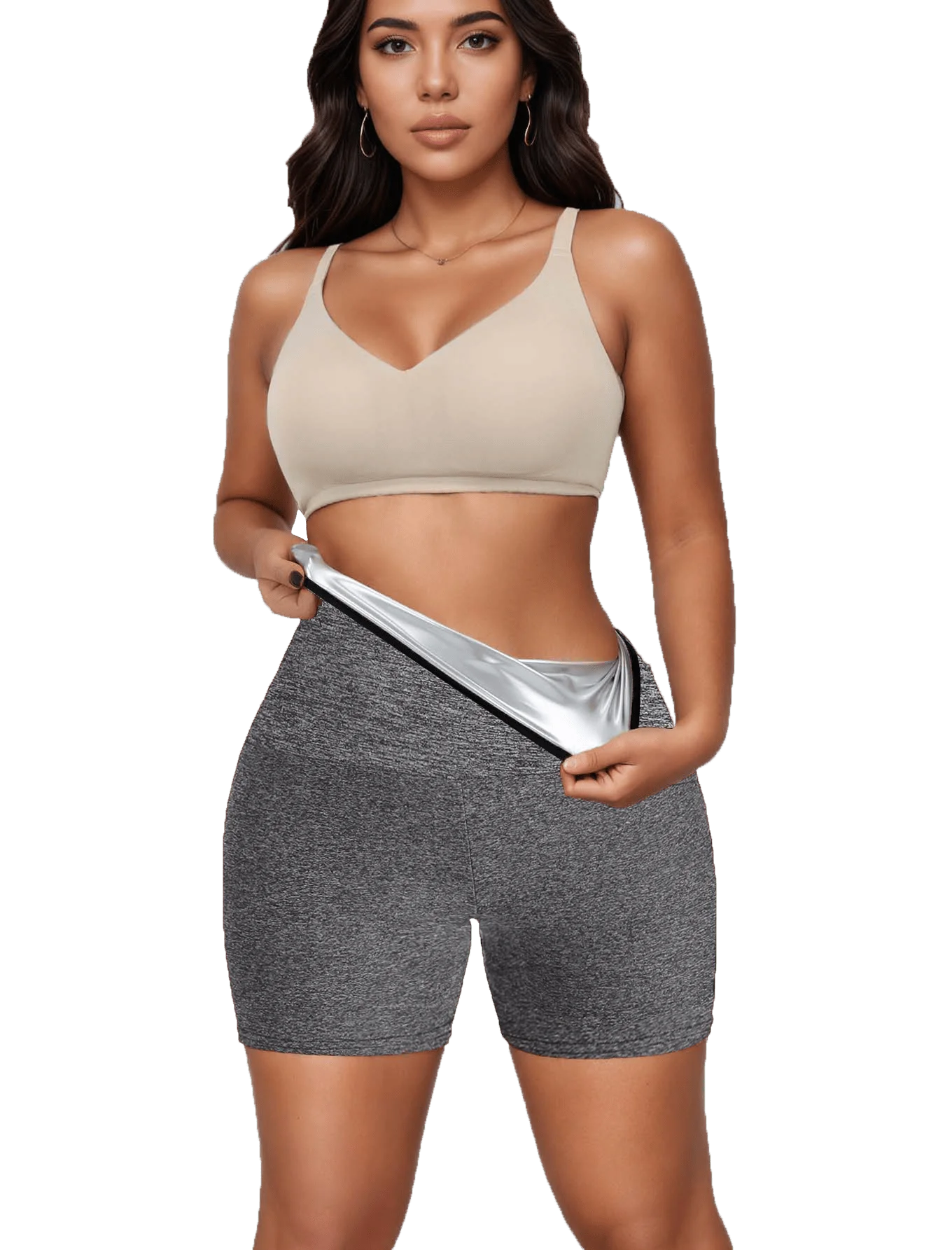 Plus Size Sauna Yoga Shorts, High Waist Hot Yoga Shorts, Sweat Release Your Best Condition, Shaping Shorts, Spandex Shorts,