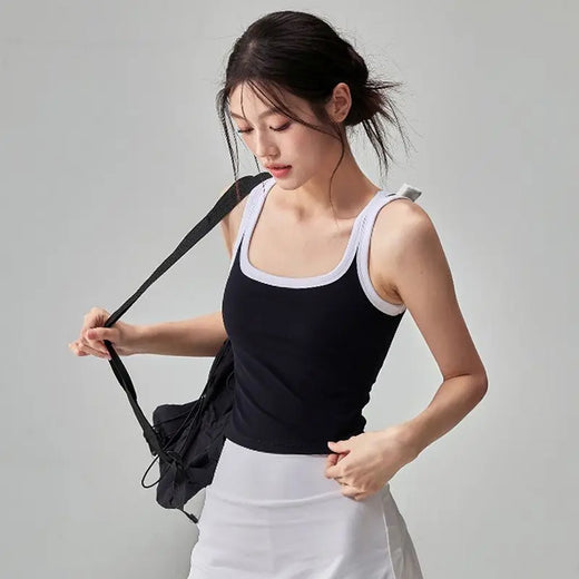2pcs New Yoga Set  Straps Sports  Bra Fashion Breathable Yoga skrit With Pocket Gym Women Sports Set Athletic Wear Fitness Set