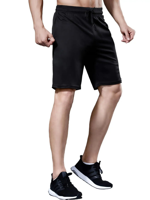 Men's Knee-Length Quick-Dry Running Shorts, Summer Loose Fit, 1 Pack