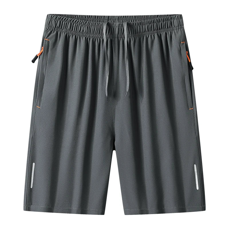 Summer Daily Outdoor Sports Casual Breathable Quick Drying Shorts for Men's Summer Fashion Trend Ice Silk Knee Length Shorts