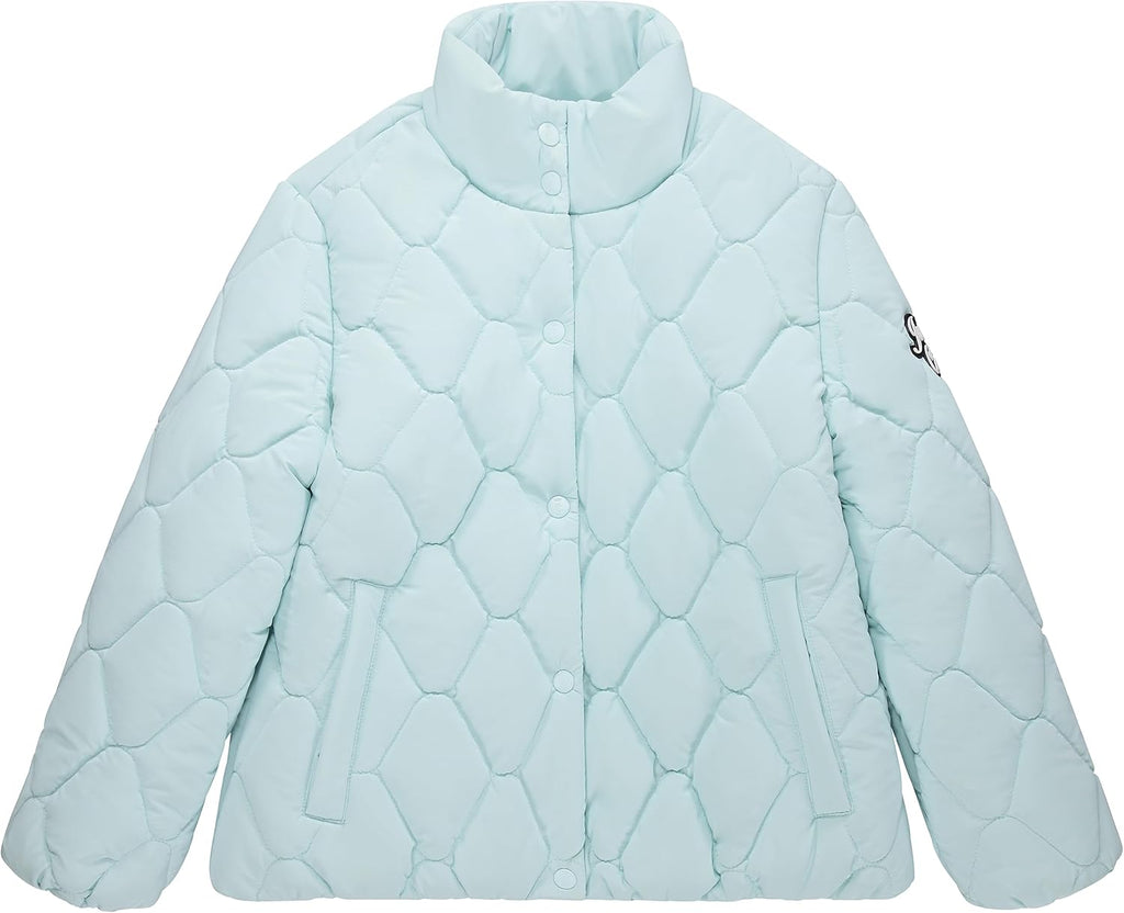 Juicy Couture Girls Coat, Faux Fur Hooded Winter Jacket, Warm Padded Parka Hoodie, Kids Heavyweight Winter Coat