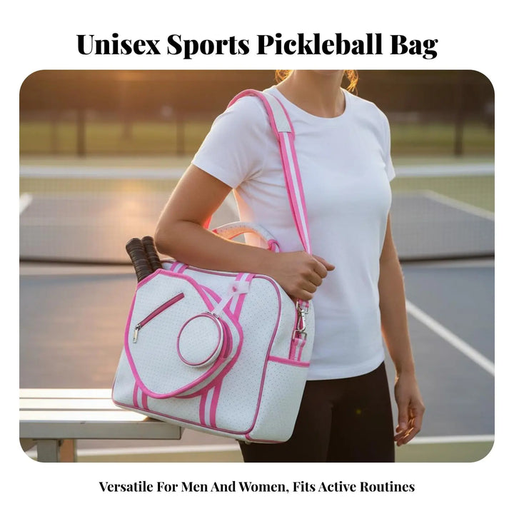 Pickleball Paddle Holder Bag Breathable Large Capacity Pickleball Bag Crossbody Sports Tote Adjustable Shoulder Strap Waterproof