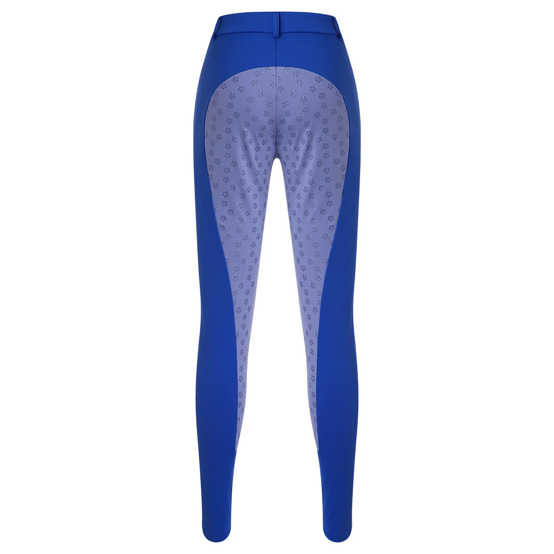 Womens Horse Riding Pants Full Seat Silicone Non-slip Equestrian Breeches Sports Schooling Tights Stretchy Leggings with Pockets
