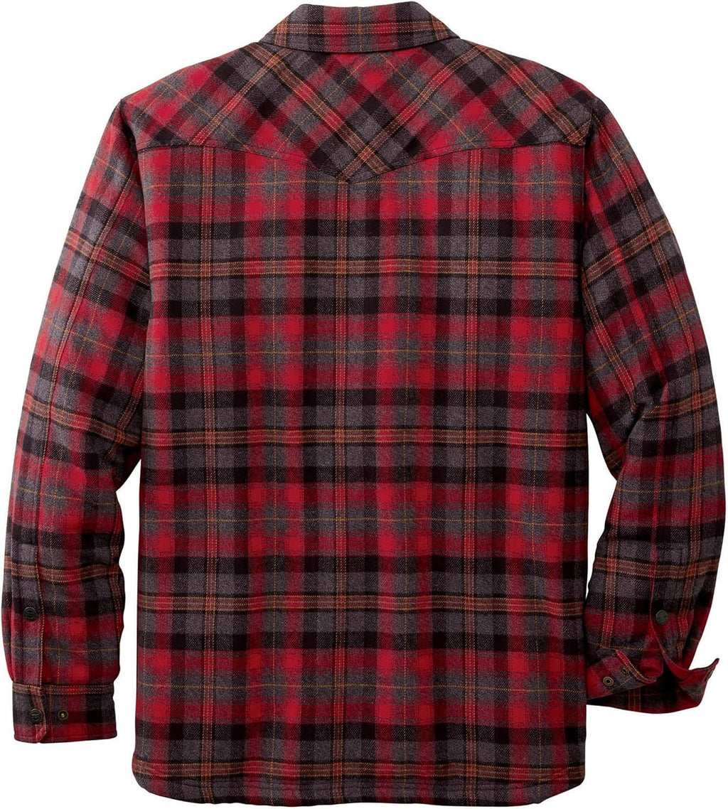 Men'S Tough as Buck Sherpa Lined Flannel Shirt Jacket